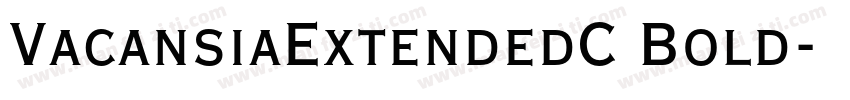VacansiaExtendedC Bold字体转换